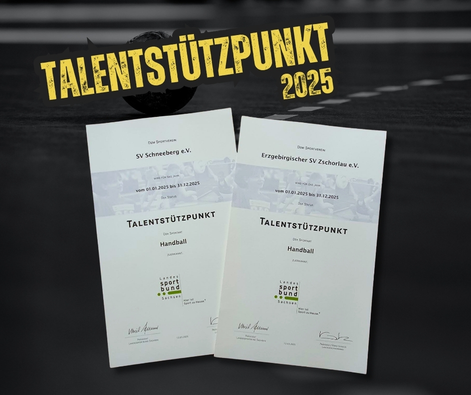 Erneute Auszeichnung als Talentstützpunkt des Handballs 2025