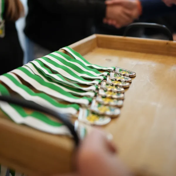 Medaillenübergabe für unsere Vizemeisterinnen der C-Jugend