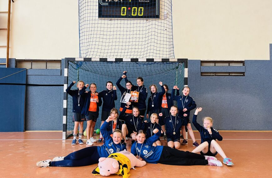 E-Jugend zu 100 Jahre Handball in Beierfeld