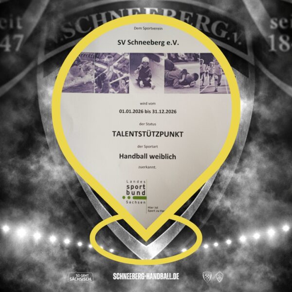 Erneut Talentstützpunkt des Handballs 2026